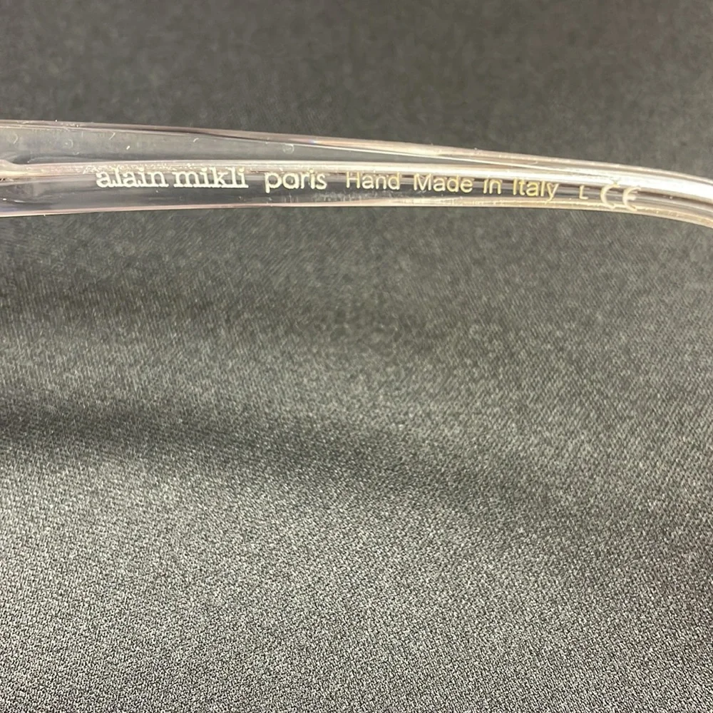 Alain Mikli A01103 Glasses Crystal frame with Case and Cleaning Wipes - Picture 10 of 10